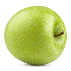 Delicious green apple, isolated on white background