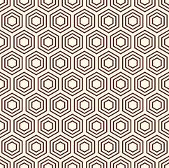 Honeycomb abstract background. Blue colors repeated hexagon tiles mosaic wallpaper. Seamless classic surface pattern.