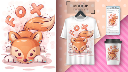 Teddy fox poster and merchandising.