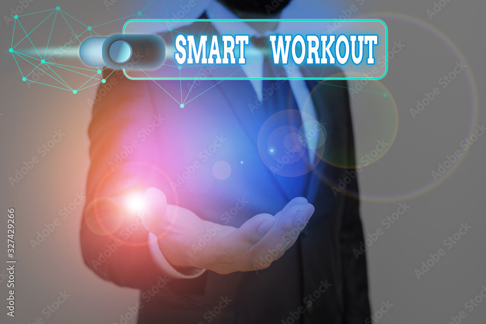 Poster handwriting text smart workout. conceptual photo set a goal that maps out exactly what need to do in