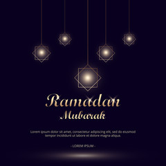 Ramadan mubarak design background vector illustration