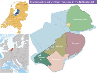 Friesland is a province of the Flevoland