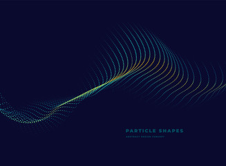 abstract topographic particle wave - obrazy, fototapety, plakaty