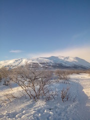 snow, winter, mountain, landscape, sky, cold, nature, mountains
