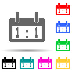 scoreboard scoreboard multi color style icon. Simple glyph, flat vector of sport icons for ui and ux, website or mobile application
