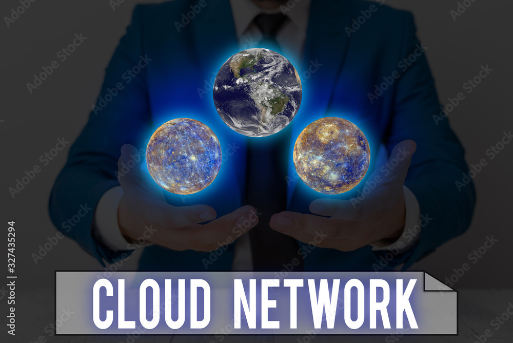 Poster word writing text cloud network. business photo showcasing access of networking resources from centr