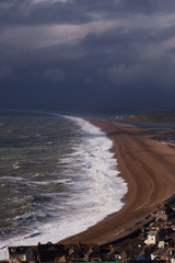 Storm Jorge hits Chesil Beach