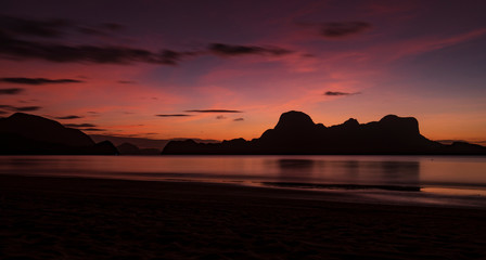 El Nido Philipines Sunset