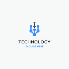 Fototapeta na wymiar asbtract technology logo modern