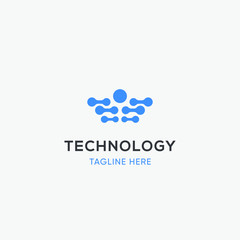 asbtract technology logo modern