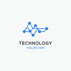 asbtract technology logo modern