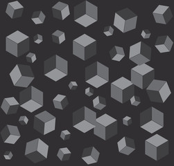 Abstract background. Noise structure with cubes