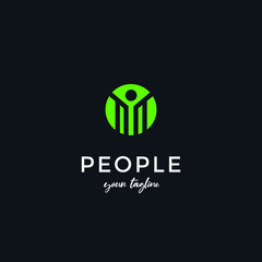 people logo design for health, trainer, fitness, spa and any related business