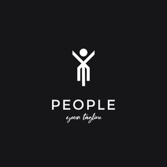 people logo design for health, trainer, fitness, spa and any related business