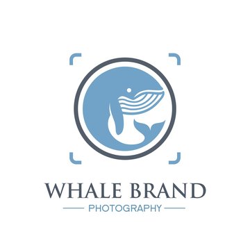 Whale Brand for Photography Logo