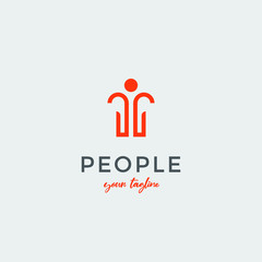 people logo design for health, trainer, fitness, spa and any related business