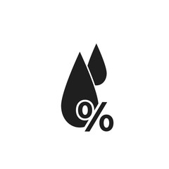 humidity icon. weather symbol in simple flat design. weather forecast sign