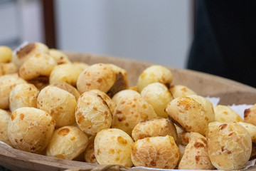 cheese bread on basket