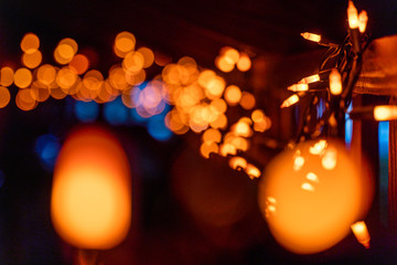 Orange twinkle lights