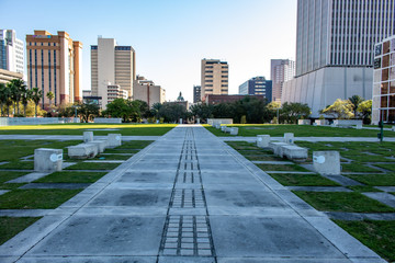 A walk to the Riverwalk in downtown Tampa