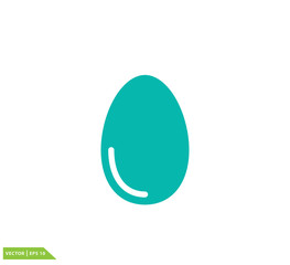 Egg icon vector logo template