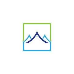 Mountain logo template icon design