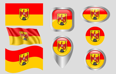 Flag of Burgenland, Austria