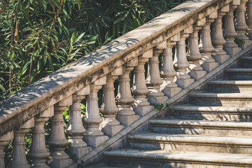 Neoclassical stone balustrade