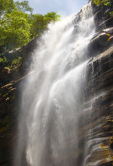 Close-up of waterfall in Chapada Diamantina