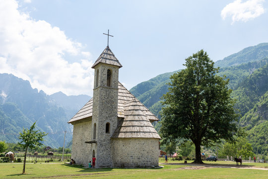 &Eacute;glise de Theth en Albanie