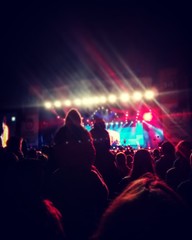 Fototapeta na wymiar crowd of people at a concert