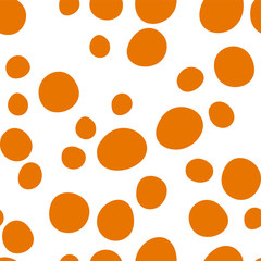 Colorful Hand-painted polka dot pattern variation