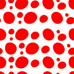 Colorful Hand-painted Aligned polka dot pattern variation