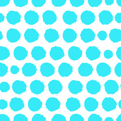 Colorful Hand-painted Aligned polka dot pattern variation