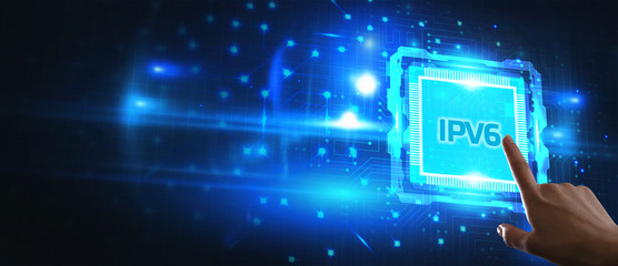 Business, Technology, Internet and network concept. IPV6 abbreviation.Modern technology concept.