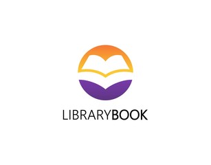 Unique Book Logo Template with Modern Concept. Design with Lovely Book Image in Negative Space Style Isolated on White Background. This Logo Suitable for Library, Bookstore, Publishing Company, etc.