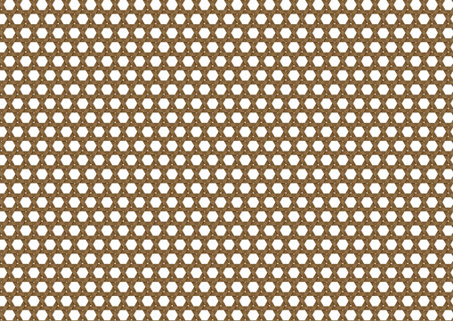 カゴの編み目　六つ目編み　パターン