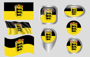 Flag of Baden-Württemberg, Germany