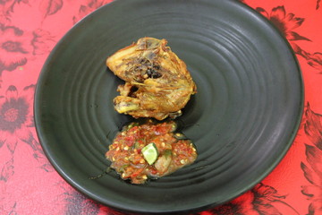 roasted chicken with vegetables