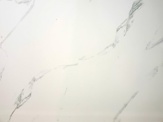 Natural black pattern on a white marble floor.