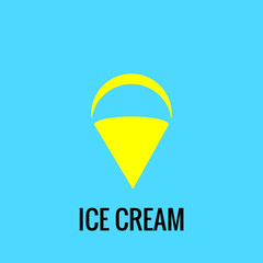 ice cream logo vector