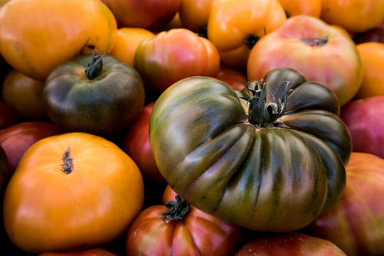 Heirloom Tomatoes At Market