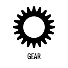 gear on white background