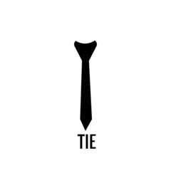 tie on white background