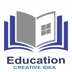 Education logo, creative book concept. Book education. Concept logo design