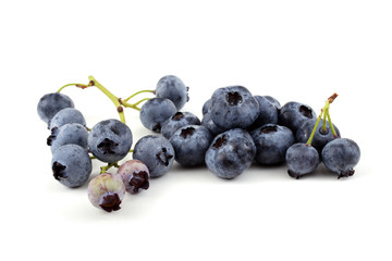 Cluster of blueberries