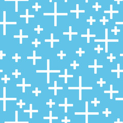 White Hand painted simple rectangular pattern variation