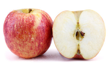 Apple with a half