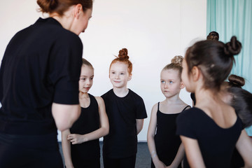 Girls dancer in class