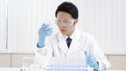 Naklejka premium 医療 実験 研究